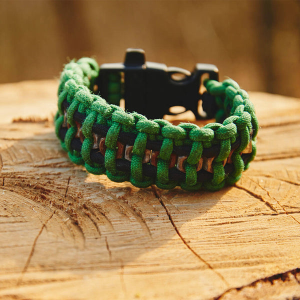 Bracelet De Survie Paracord Mil-Tec – Large, Olive, 2,5m De Corde – L’outil Multifonction Au Poignet