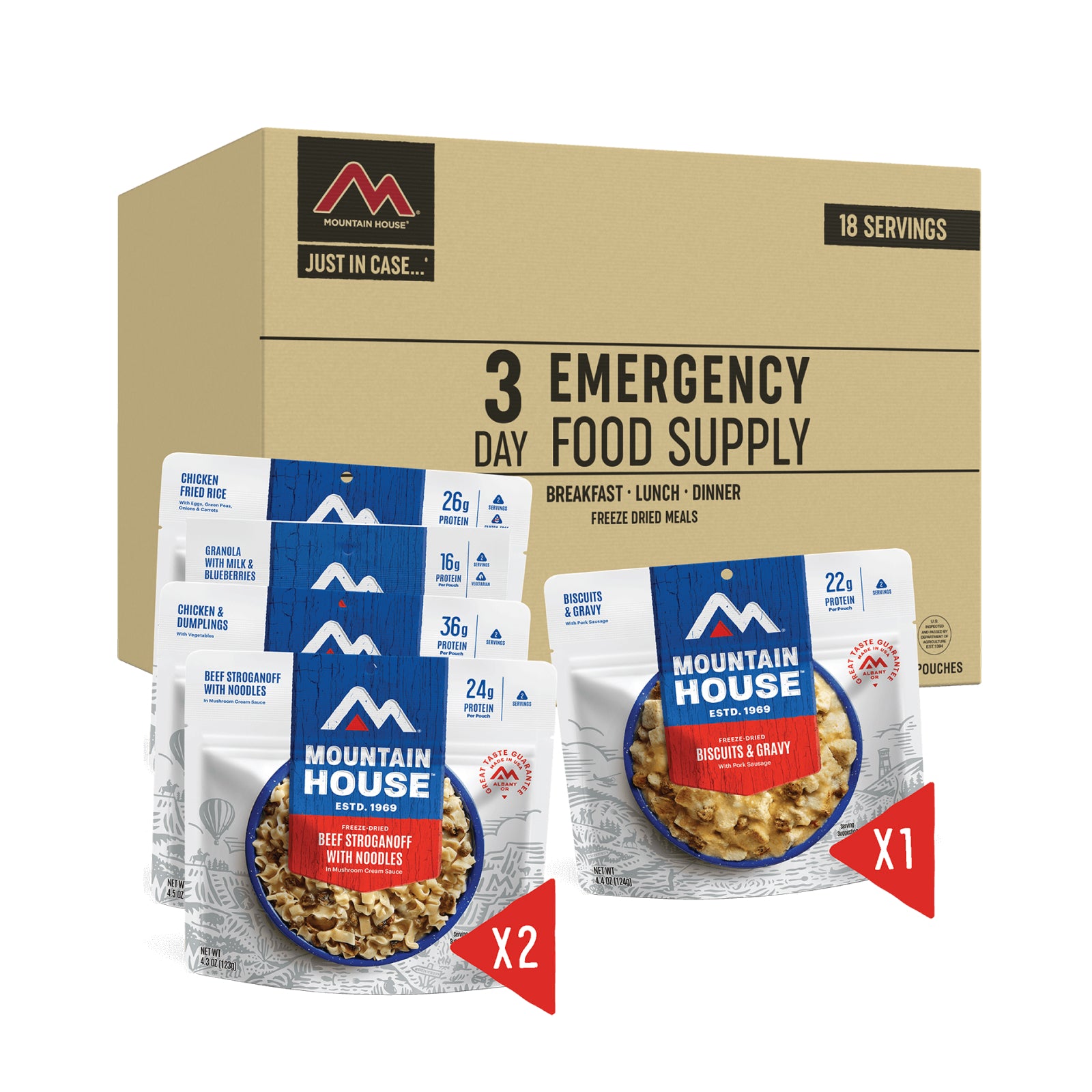0083608 3-Day Emergency Food Supply Box
