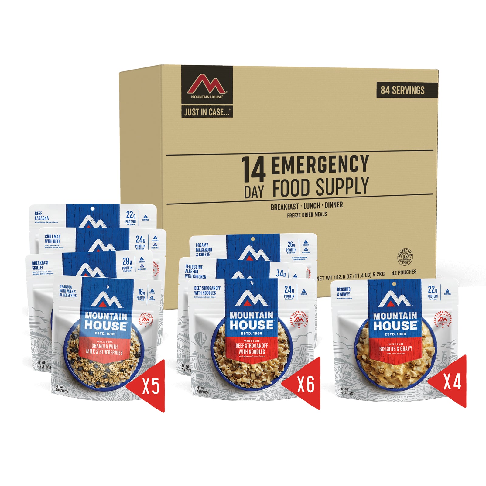 0089600 14-Day Emergency Food Supply Kit Box