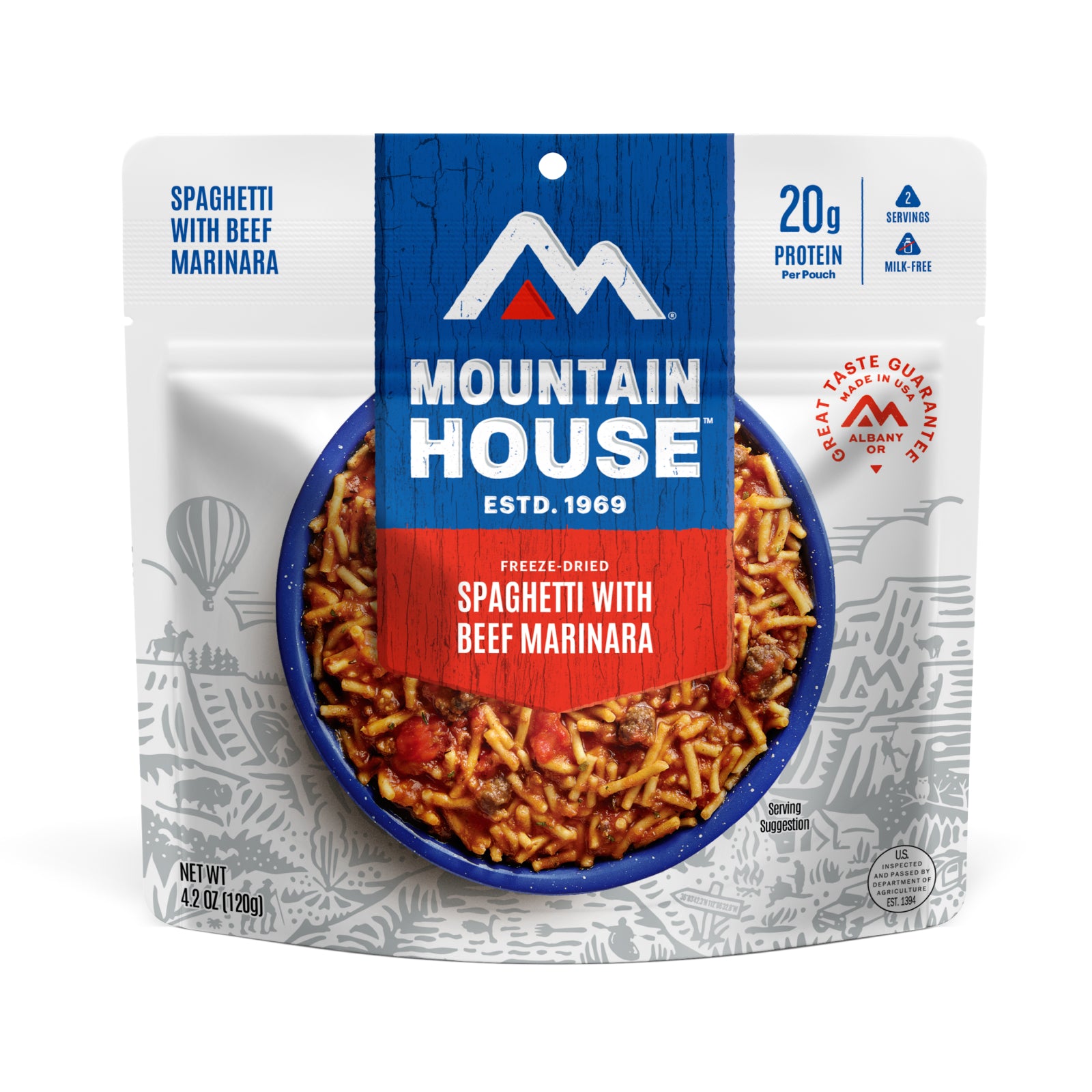 55120 Classic Spaghetti with Meat Sauce Adventure Meal Pouch