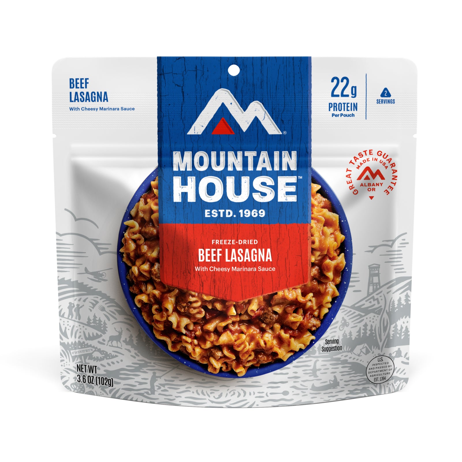 55125 Lasagna with Meat Sauce Adventure Meal Pouch