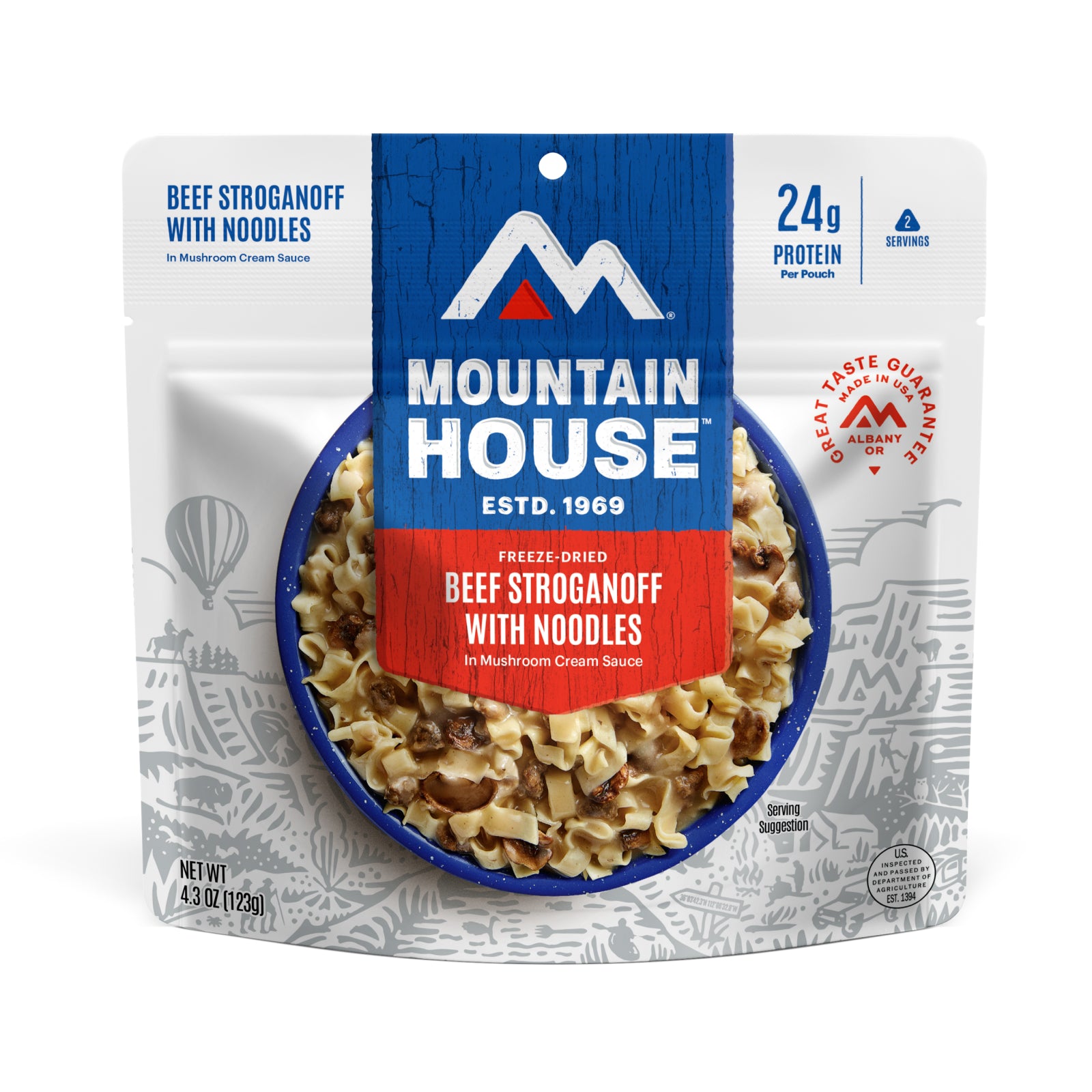 55149 Beef Stroganoff with Noodles Adventure Meal Pouch