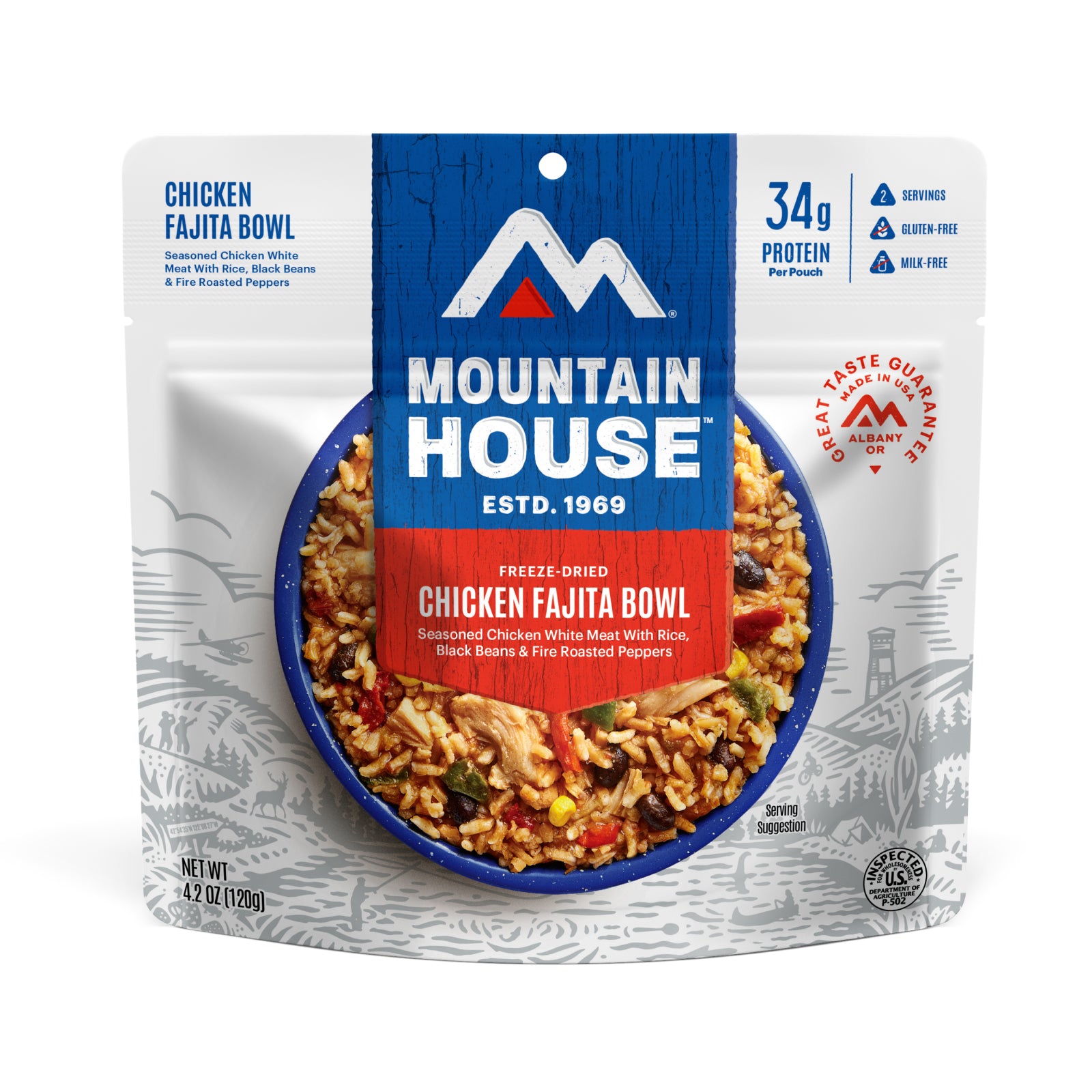 55175 Chicken Fajita Bowl Adventure Meal Pouch