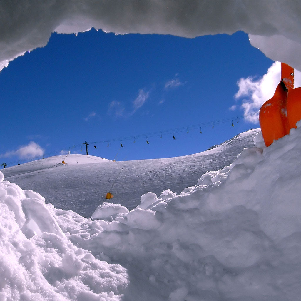 avalanche at ski resort