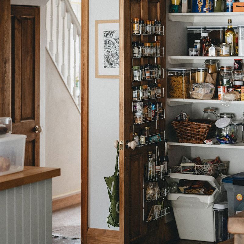 3 Month food supply mountain house cabinet