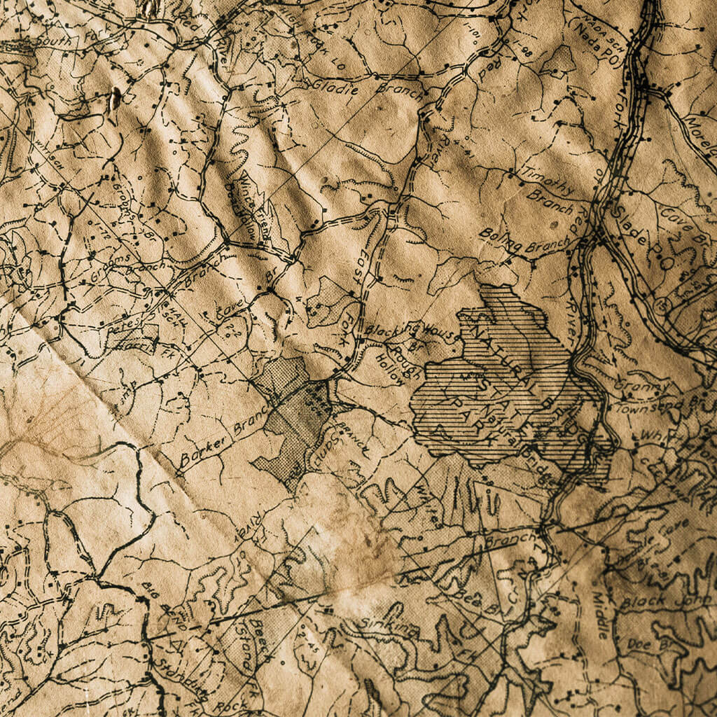 Map of Red River Gorge USA