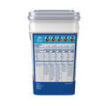 Side view of the Mountain House Classic Meal Assortment Bucket with the nutritional and ingredient information