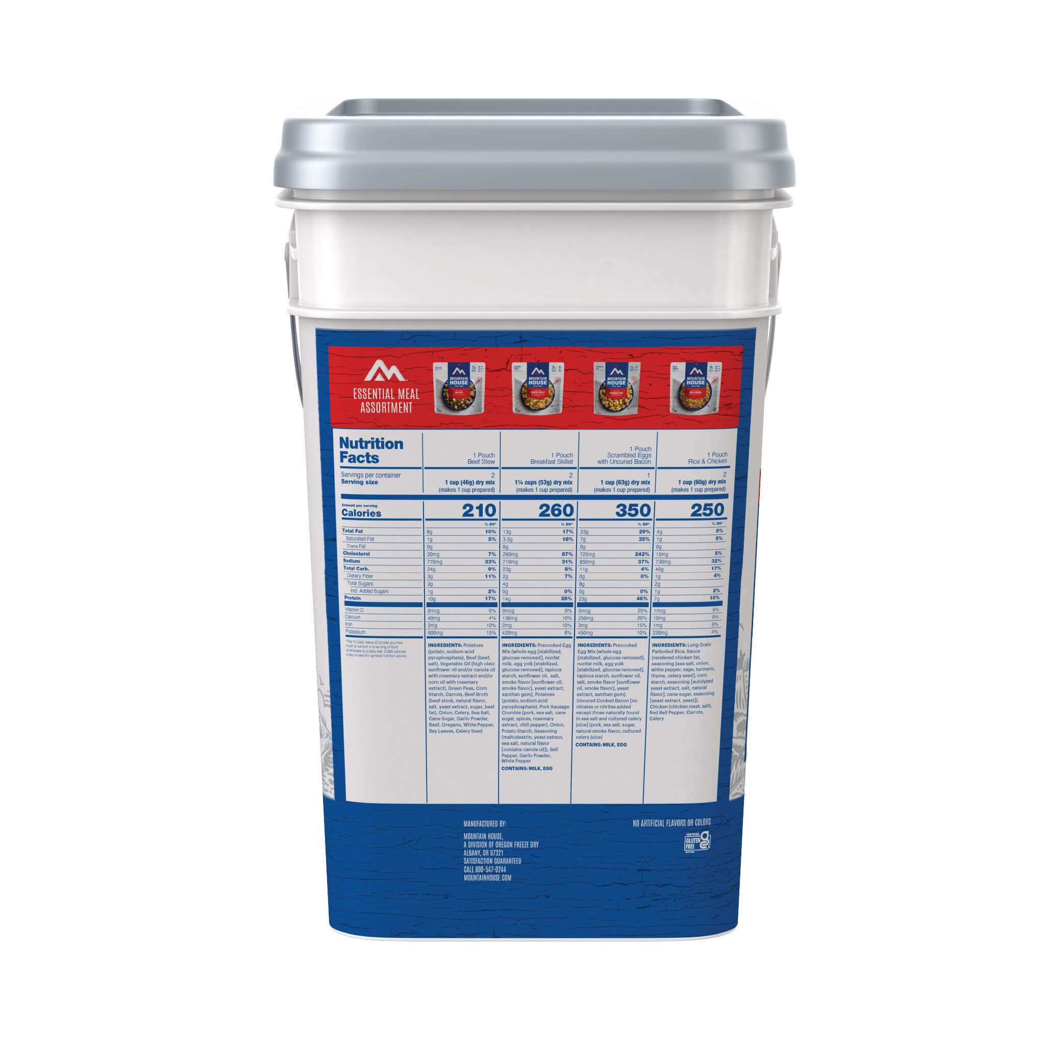 Essential Assortment Bucket - Gluten-Free Meals | Mountain House