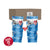 Six Pro-Pak meal packages with a cardboard box on a white background and a red circle that says purchase supports American Red Cross