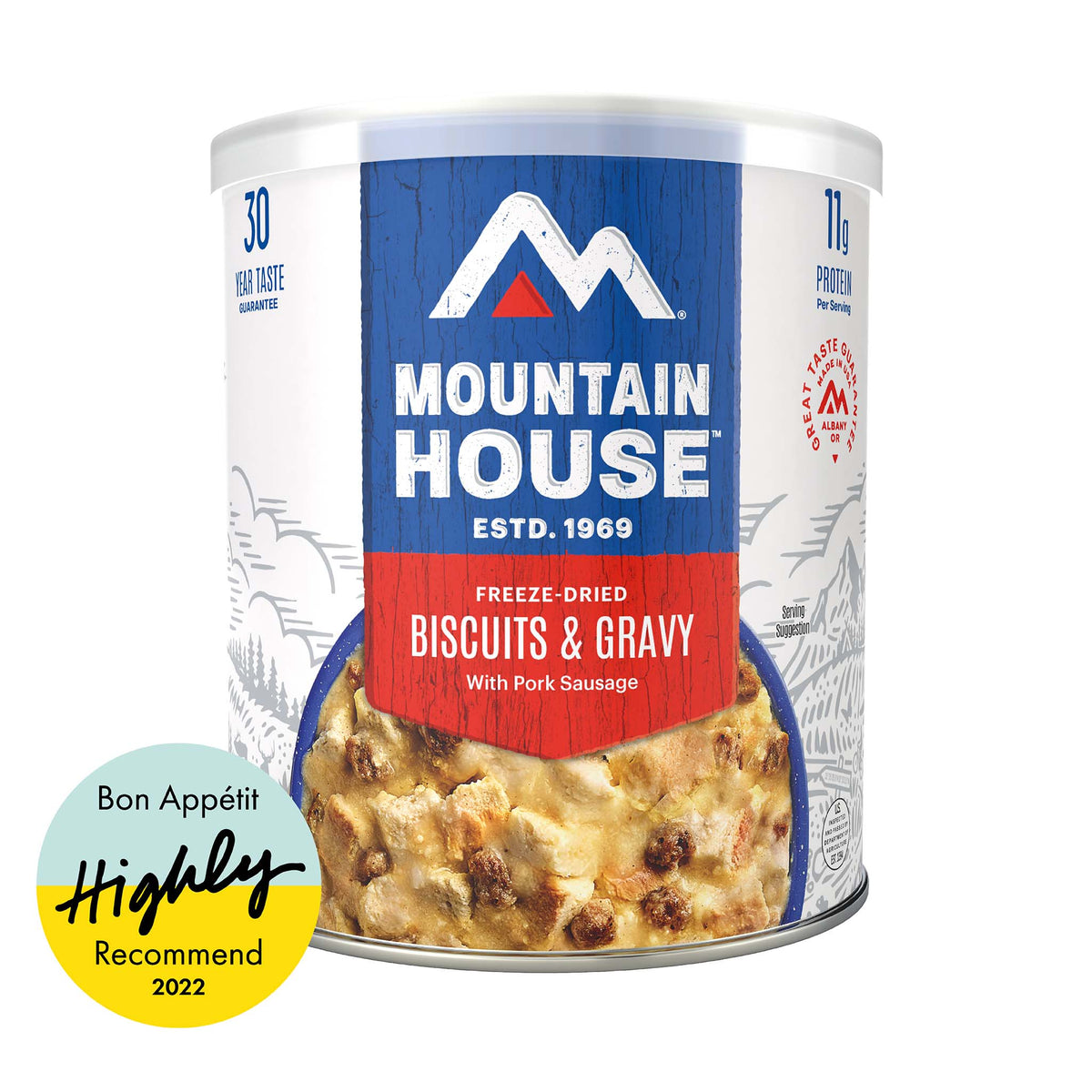 Bon Appetit Highly Recommends Mountain House Biscuits &amp; Gravy