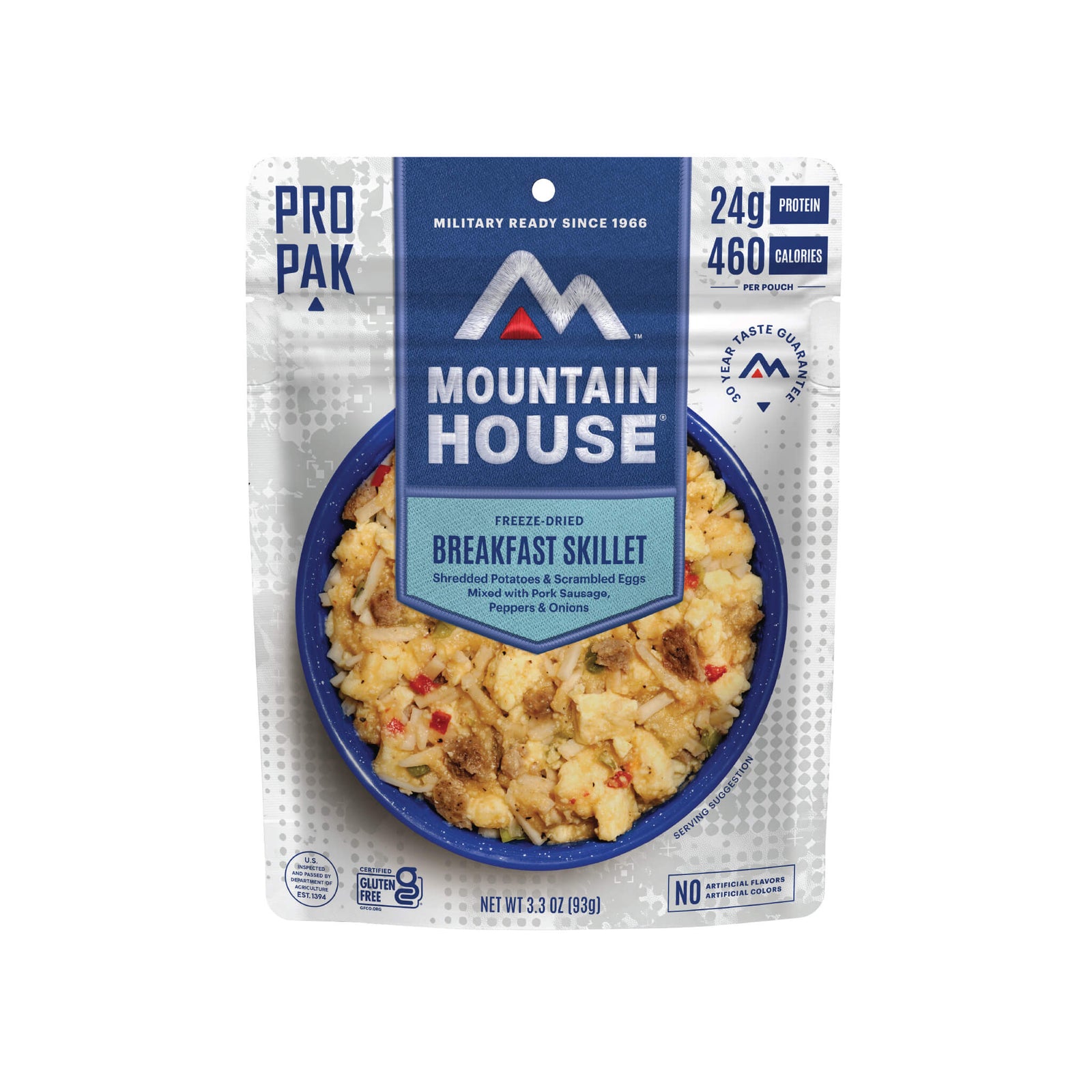 Front view of Mountain House Breakfast Skillet Pro-Pak