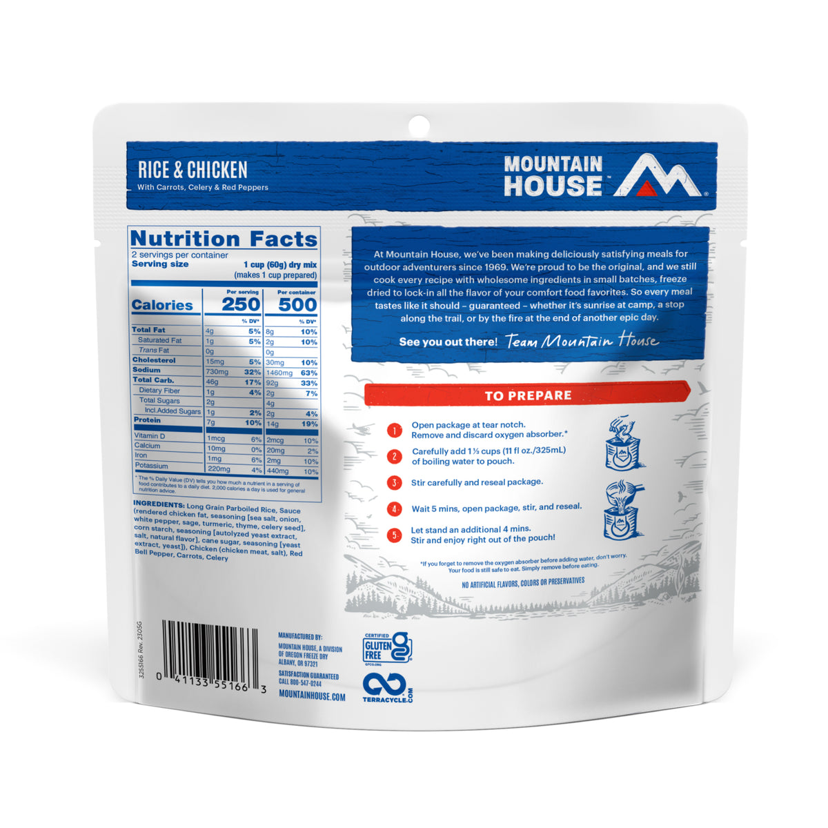 55166 Rice and Chicken Adventure Meal Back