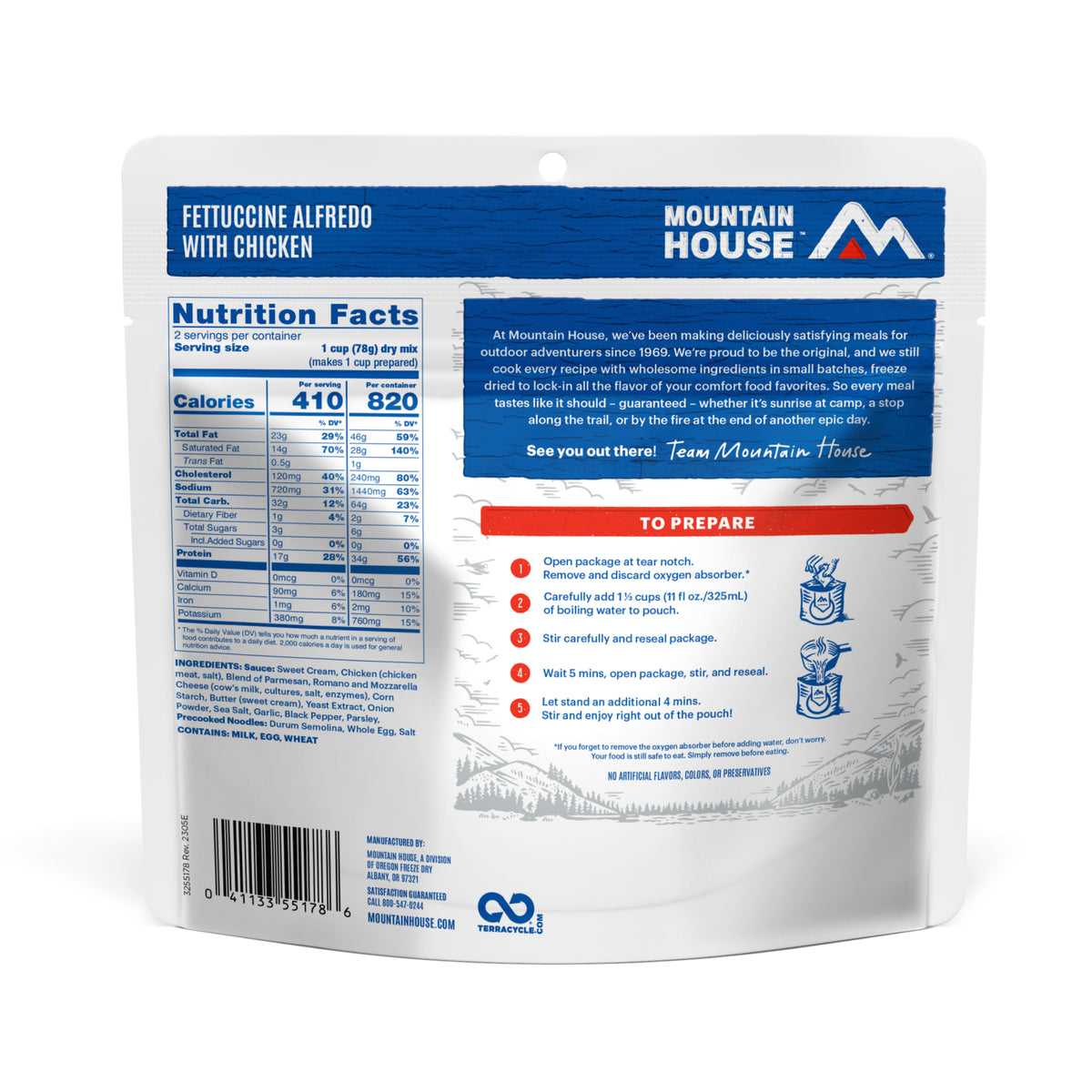 55178 Fettuccine Alfredo with Chicken Adventure Meal Back