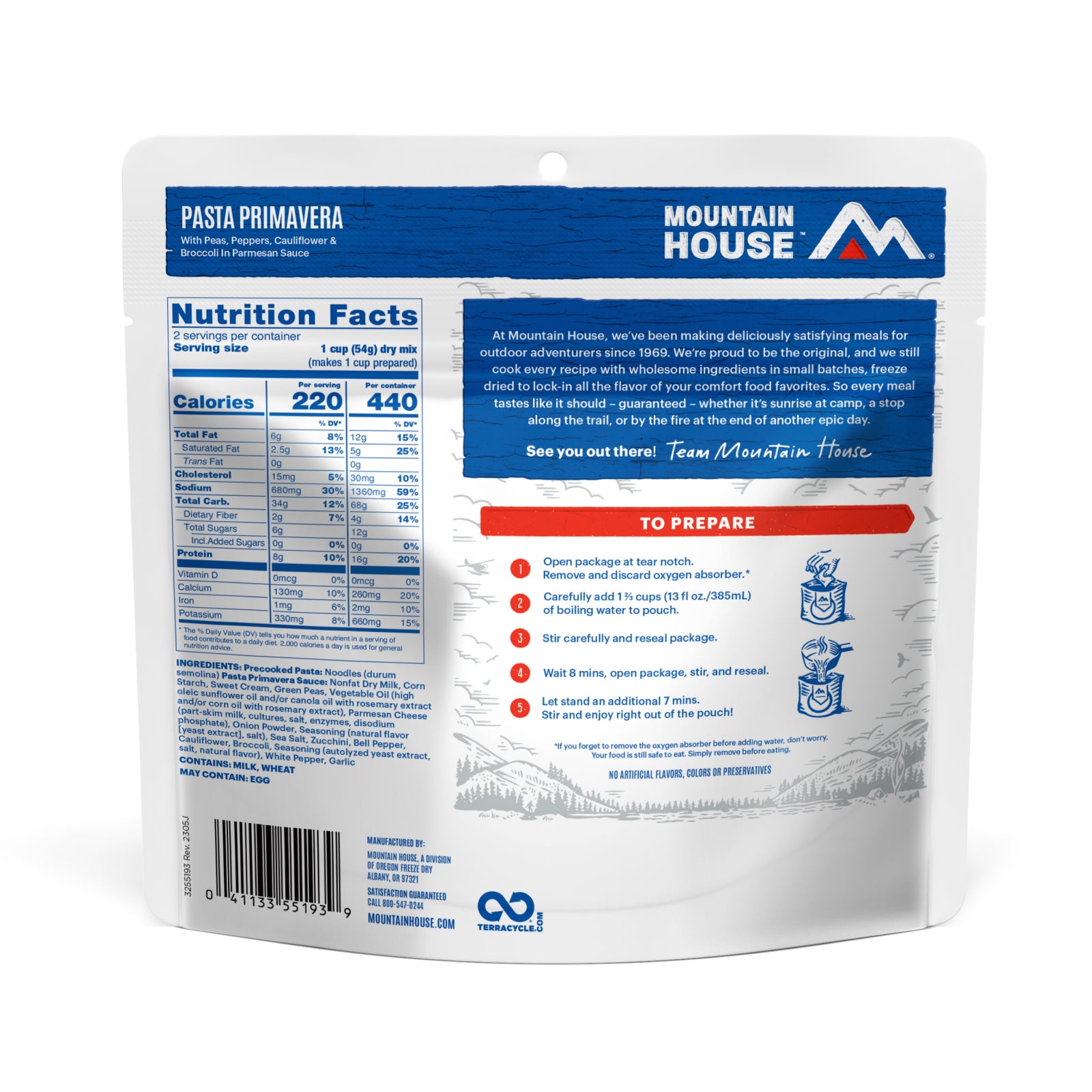 Pasta Primavera - Pouch | Mountain House