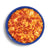 Mountain House Freeze-Dried Cheesy Pepperoni Pizza Bowl prepared in a blue camp bowl