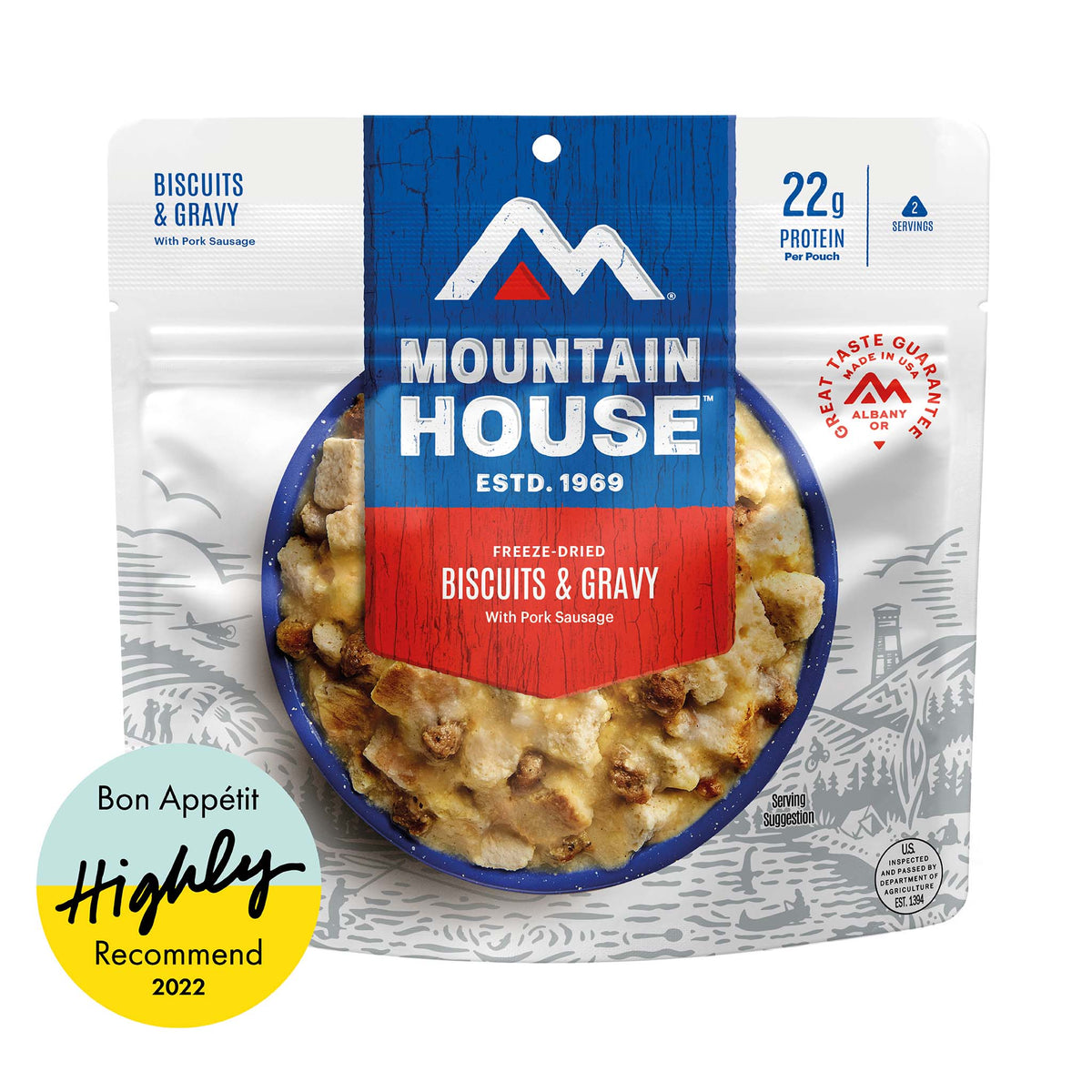 Bon Appetit Highly Recommends Mountain House Biscuits &amp; Gravy