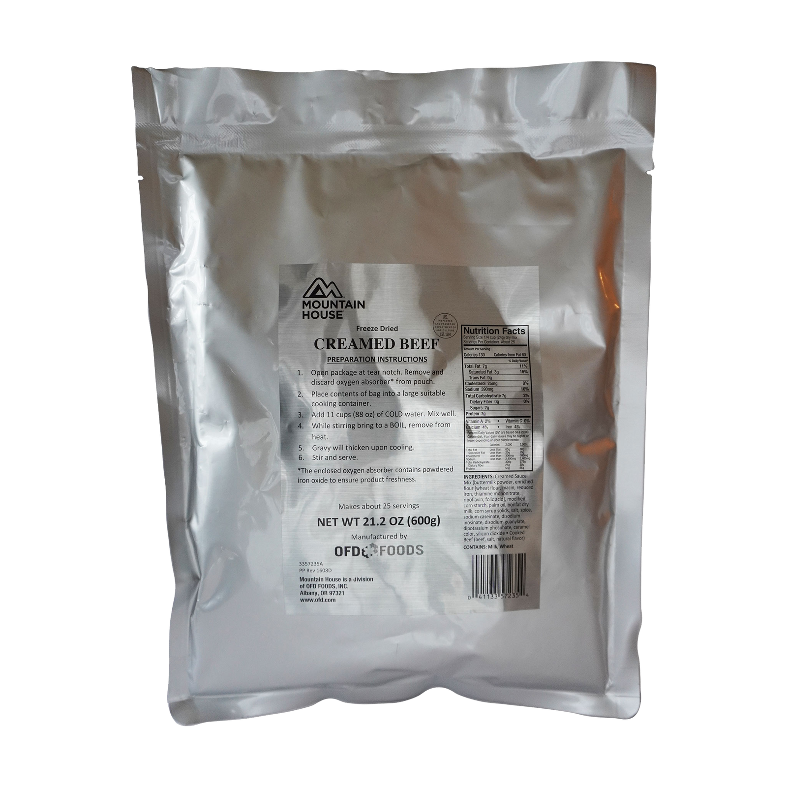 Creamed Beef Gravy 25-Serving Pouch - Military
