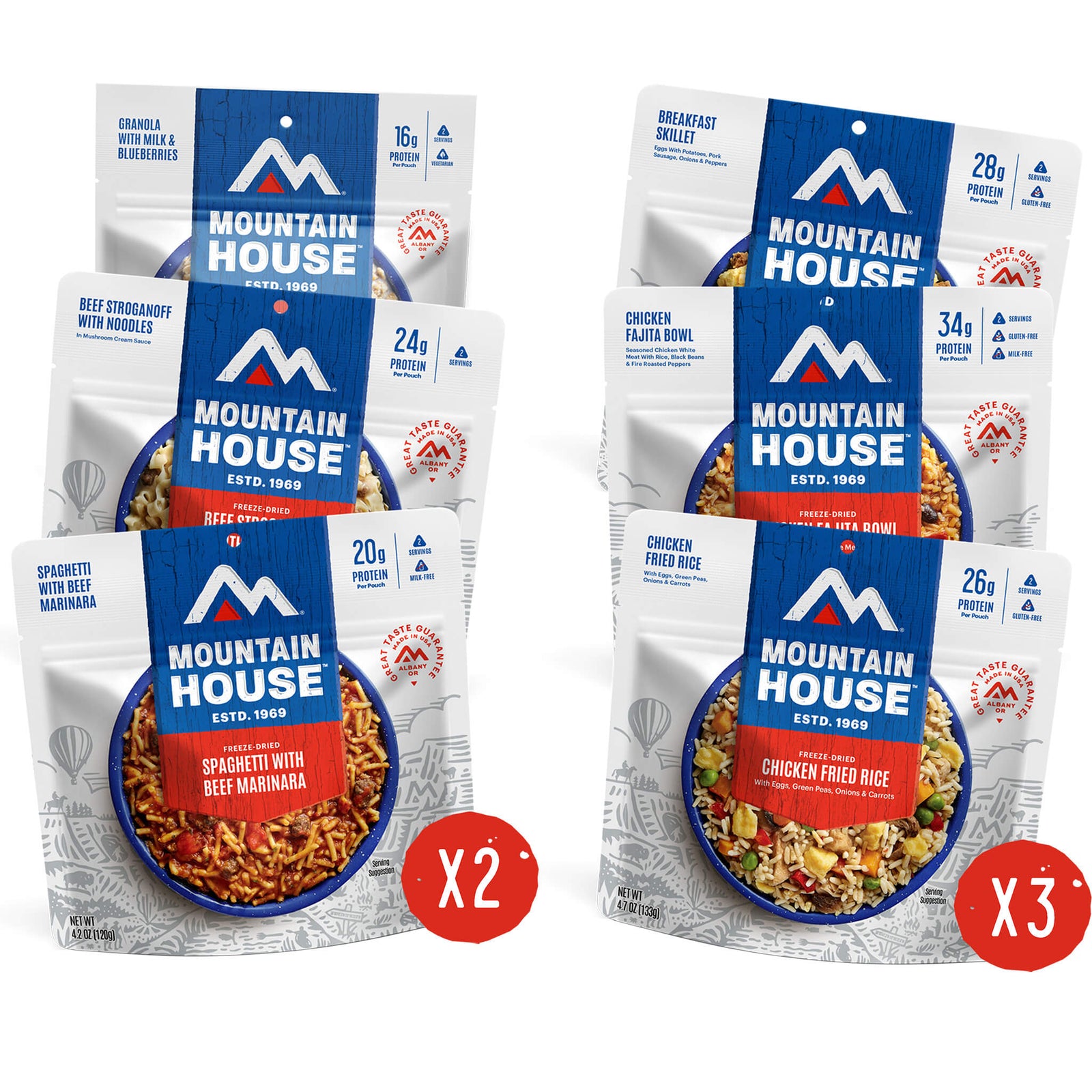 Mountain house bucket hotsell