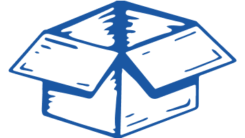 Line drawing of a box