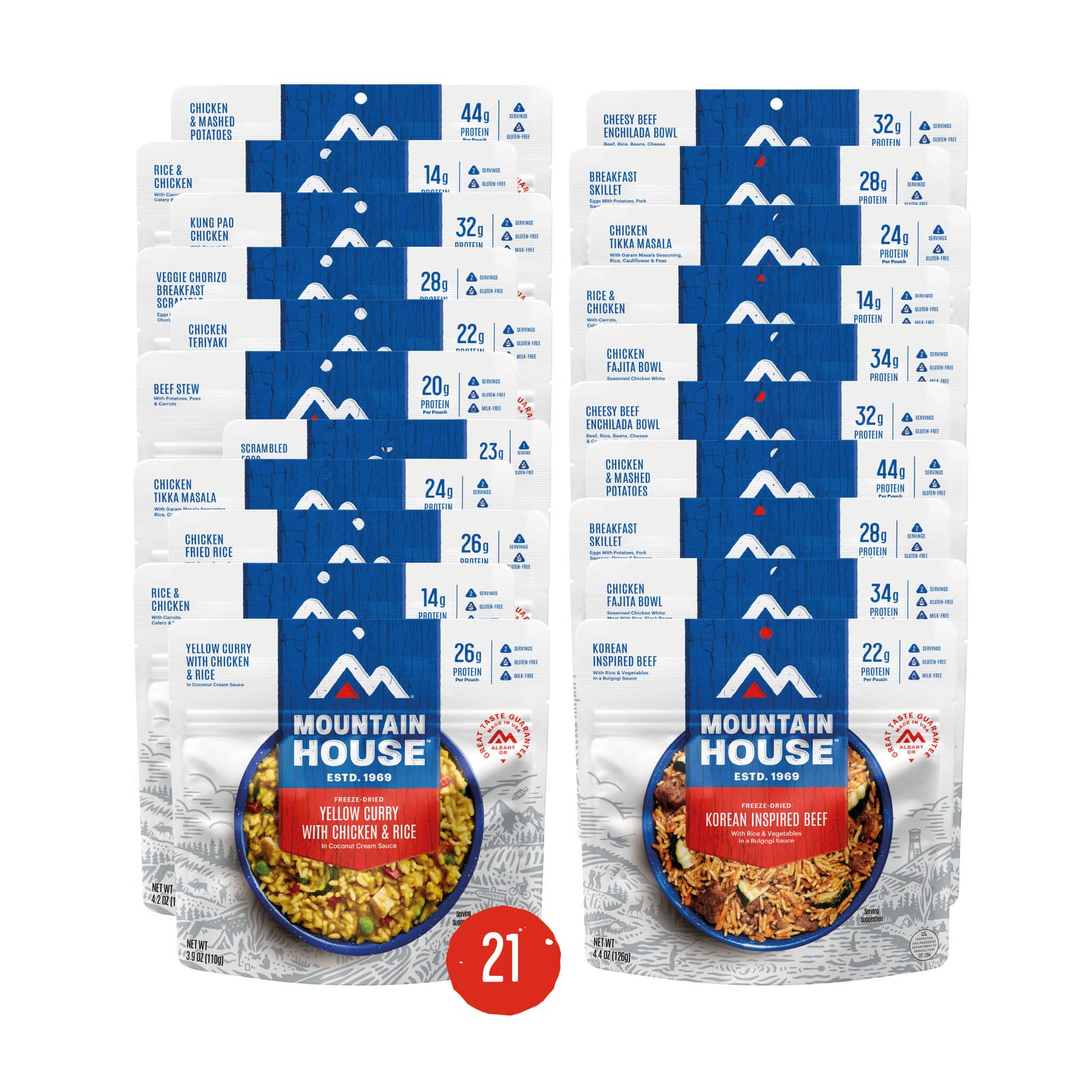 Mountain House 7-Day Gluten-Free Meal Kit for Camping