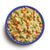 Can of Mountain House freeze-dried chicken and dumplings with vegetables on a white background