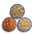 Front view of three #10 Cans freeze-dried meals.