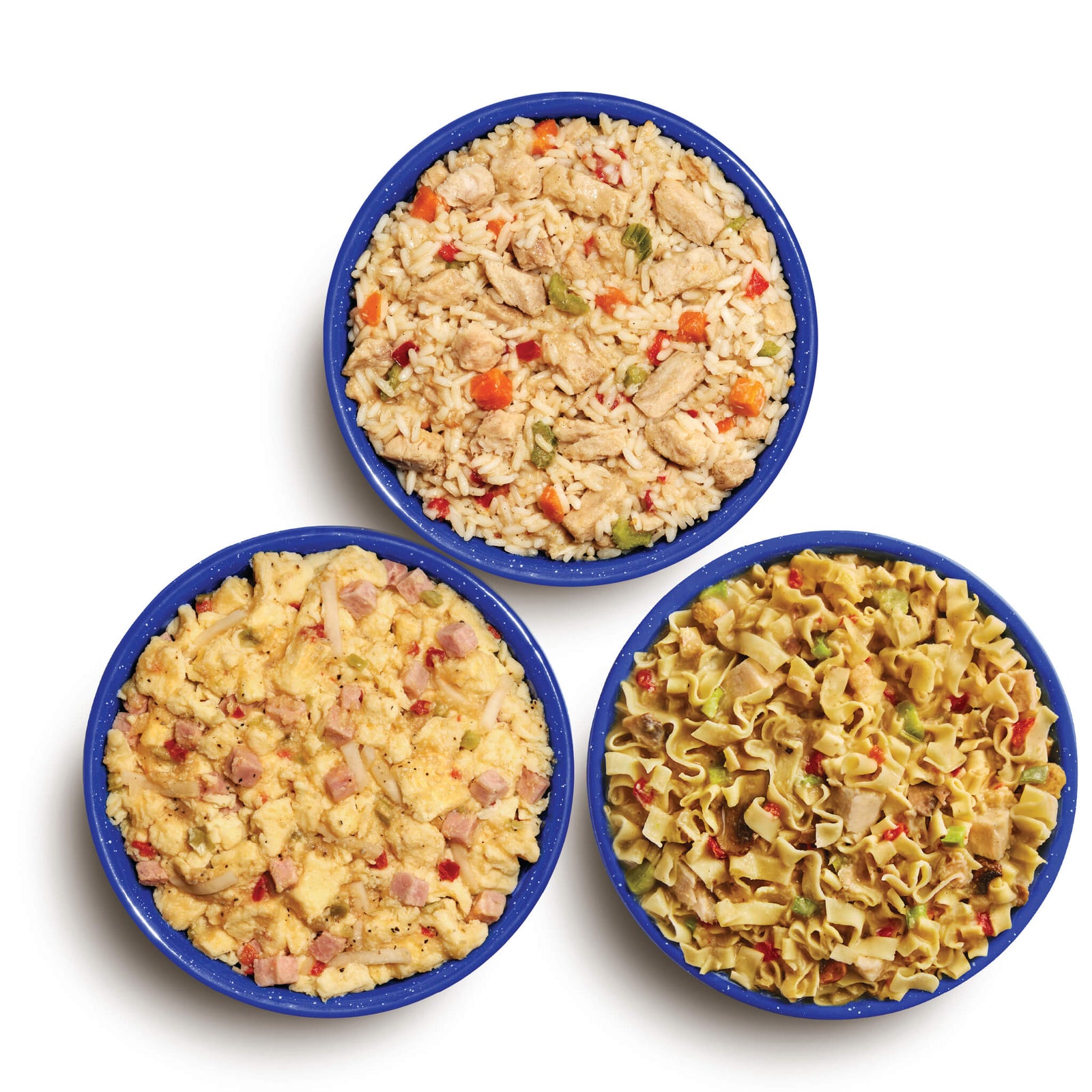 Three Mountain House Pro-Paks on a white background