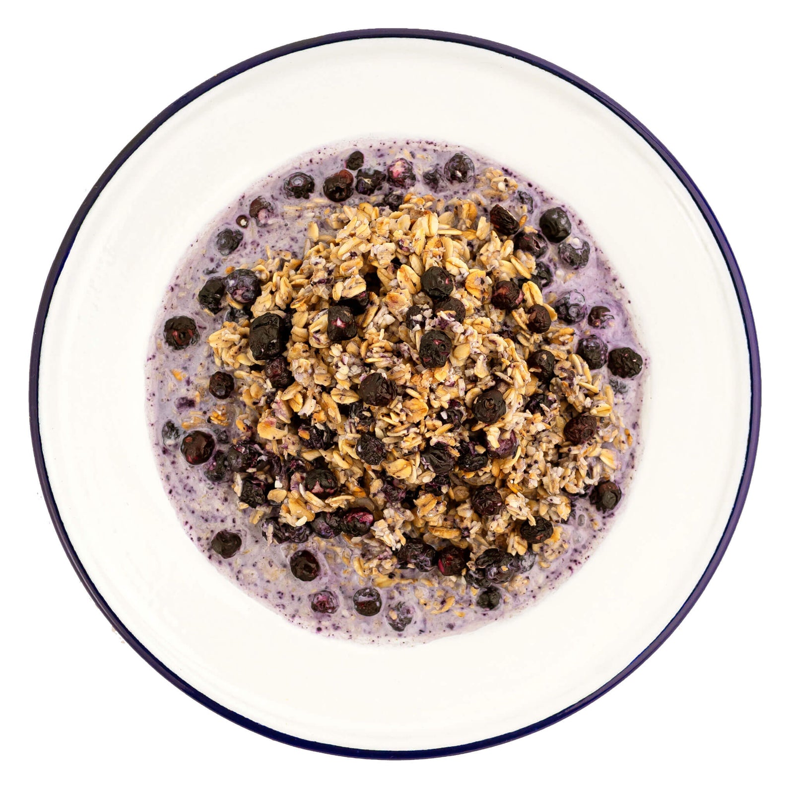 Granola with Milk & Blueberries - Military